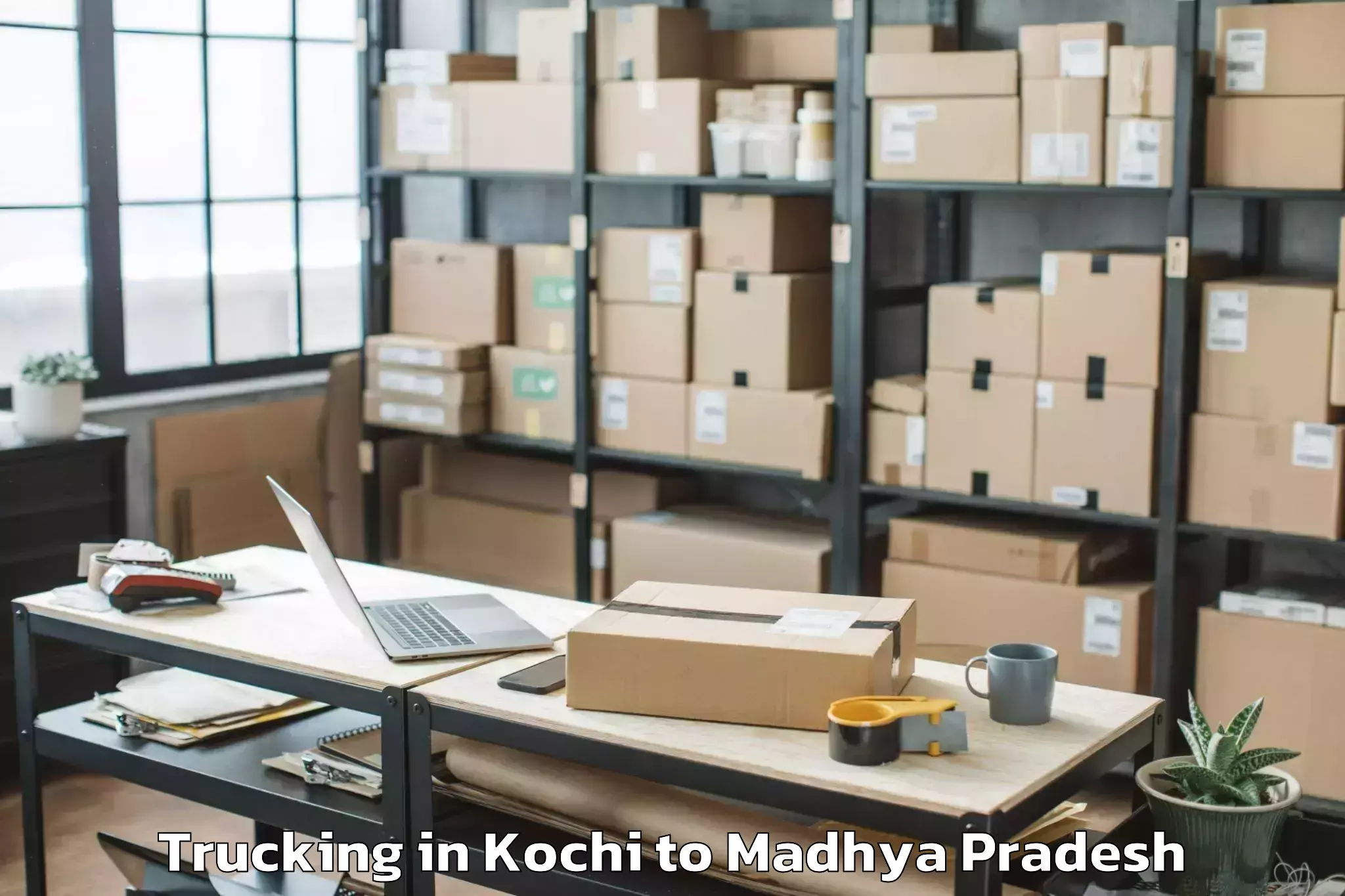 Book Kochi to Unchahara Trucking Online